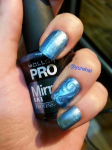 uñas azules